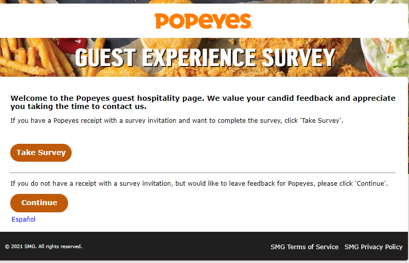tellpopeyes guest survey