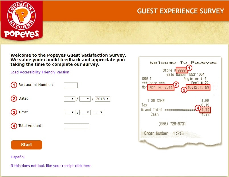 popeyes guest survey