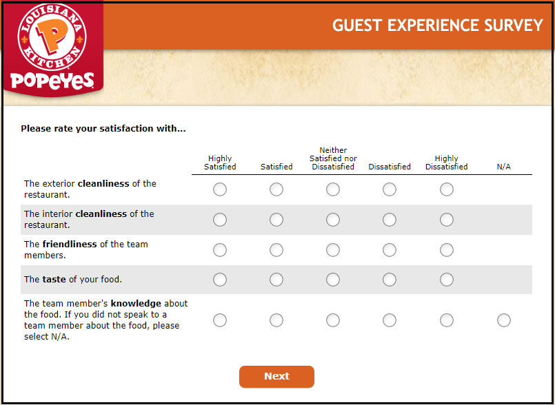 tellpopeyes survey rewards 